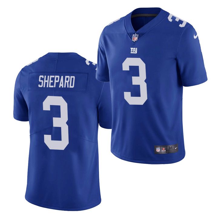 Men New York Giants 3 Sterling Shepard Nike Royal Vapor Limited NFL Jersey